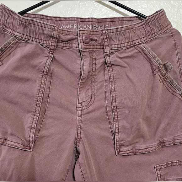 American Eagle Outfitters Purple Track Pants Relaxed Fit - Picture 6 of 9